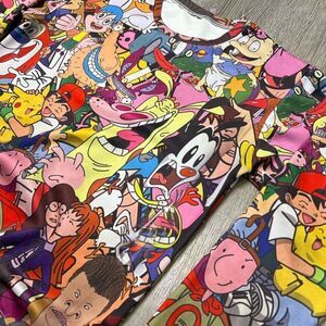 RARE Nickelodeon Cartoon Network Sweatshirt Adult Shirt TV Show Character Print